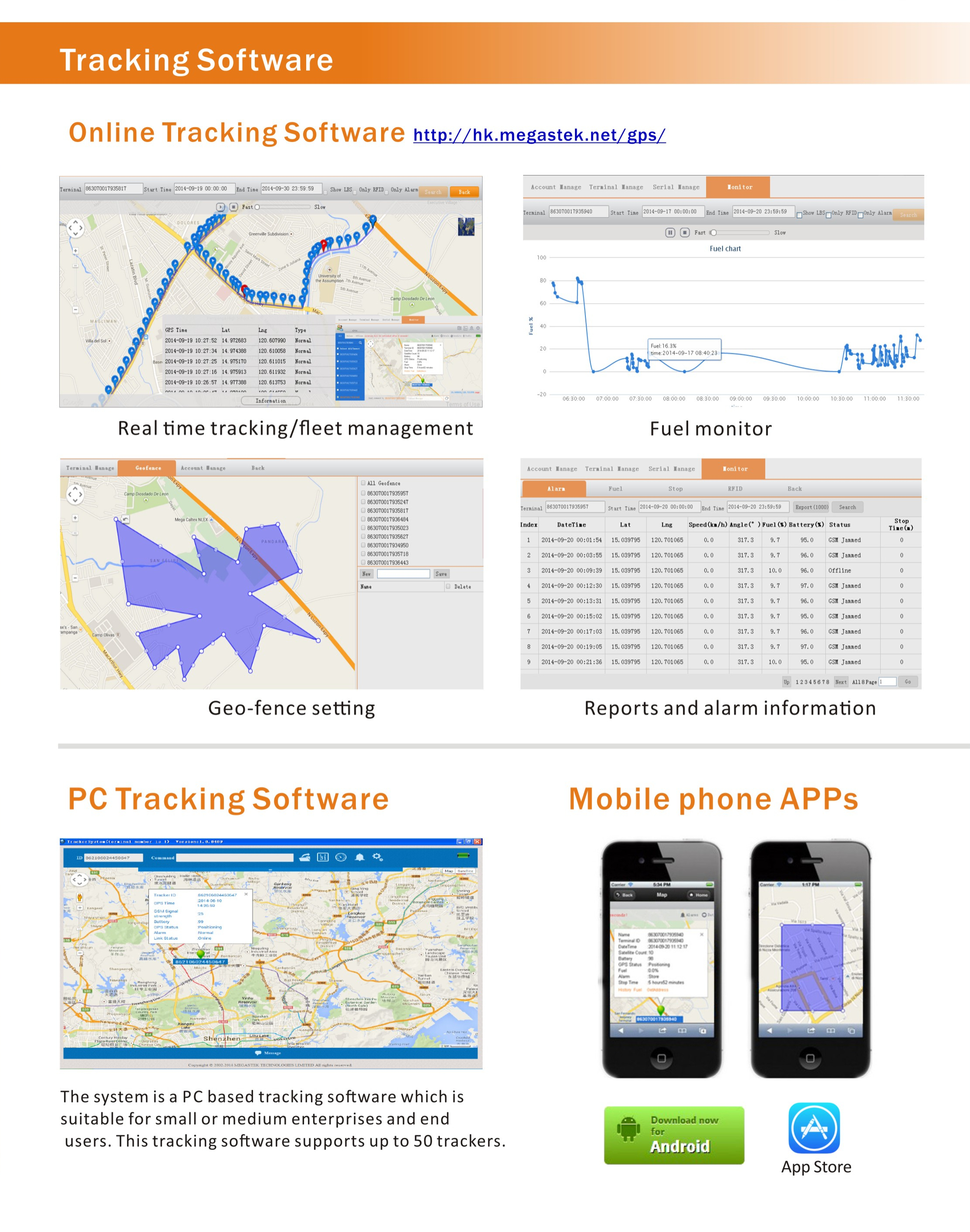 gps tracking software platform android / ios / iphone app